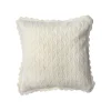 Coussin pointelle écru 30x30