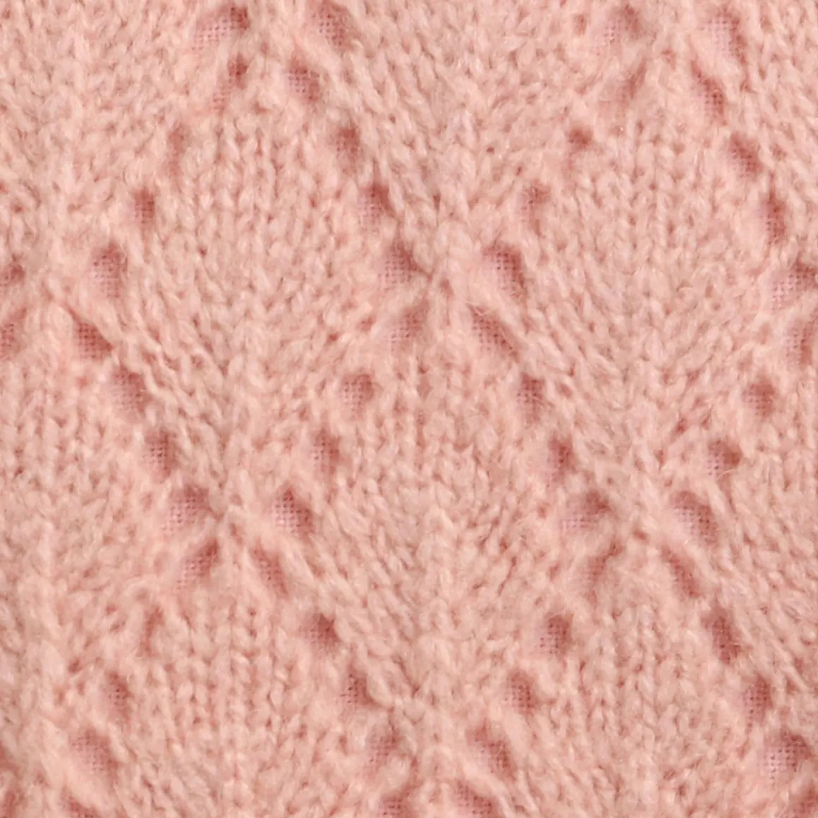 Coussin pointelle rose 30x30