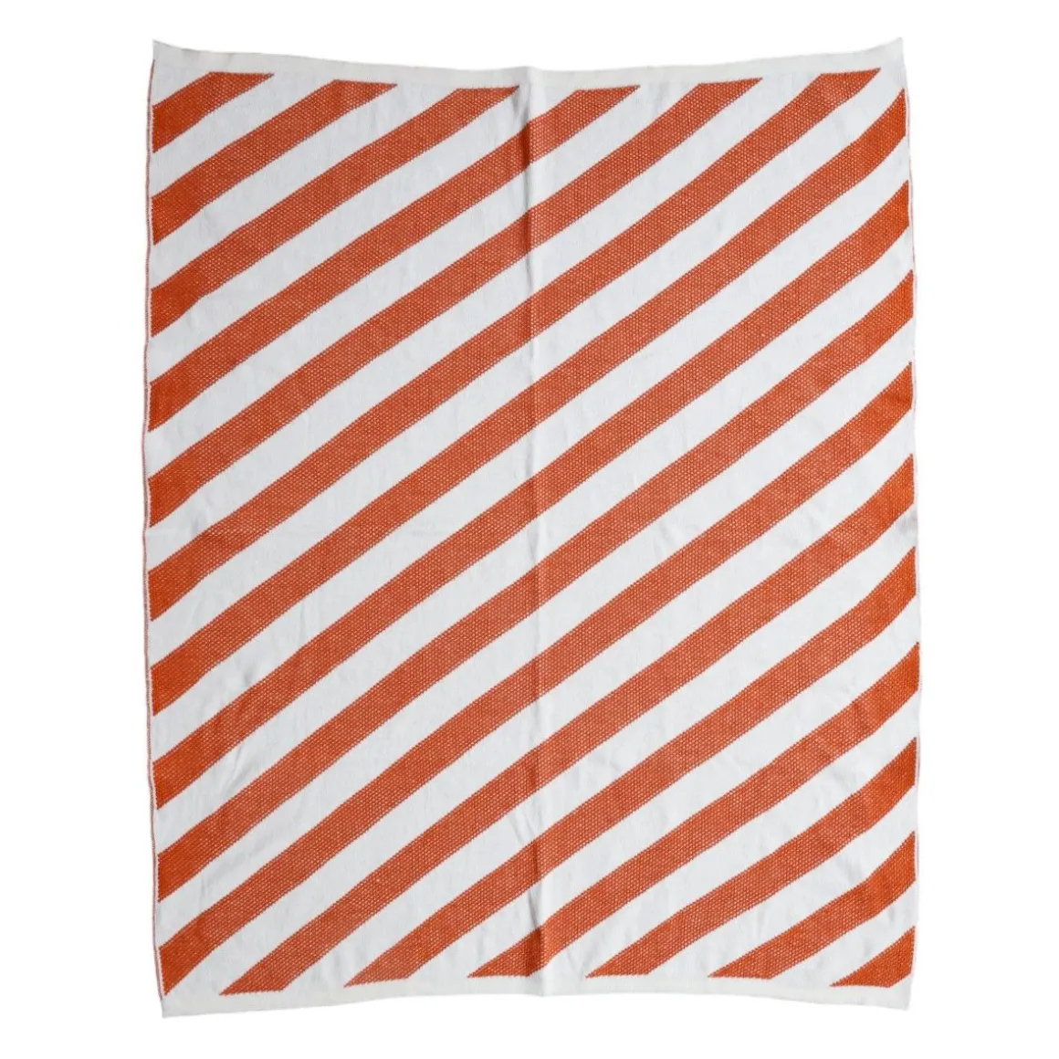 Couverture en tricot rayée - Sahara
