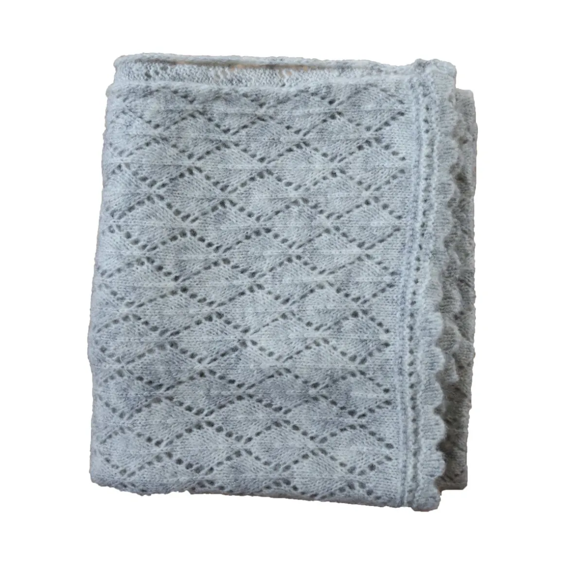 Couverture pointelle grise