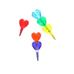 Crayons cœurs multi couleurs