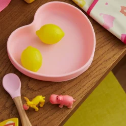 Cuillère silicone rose bonbon