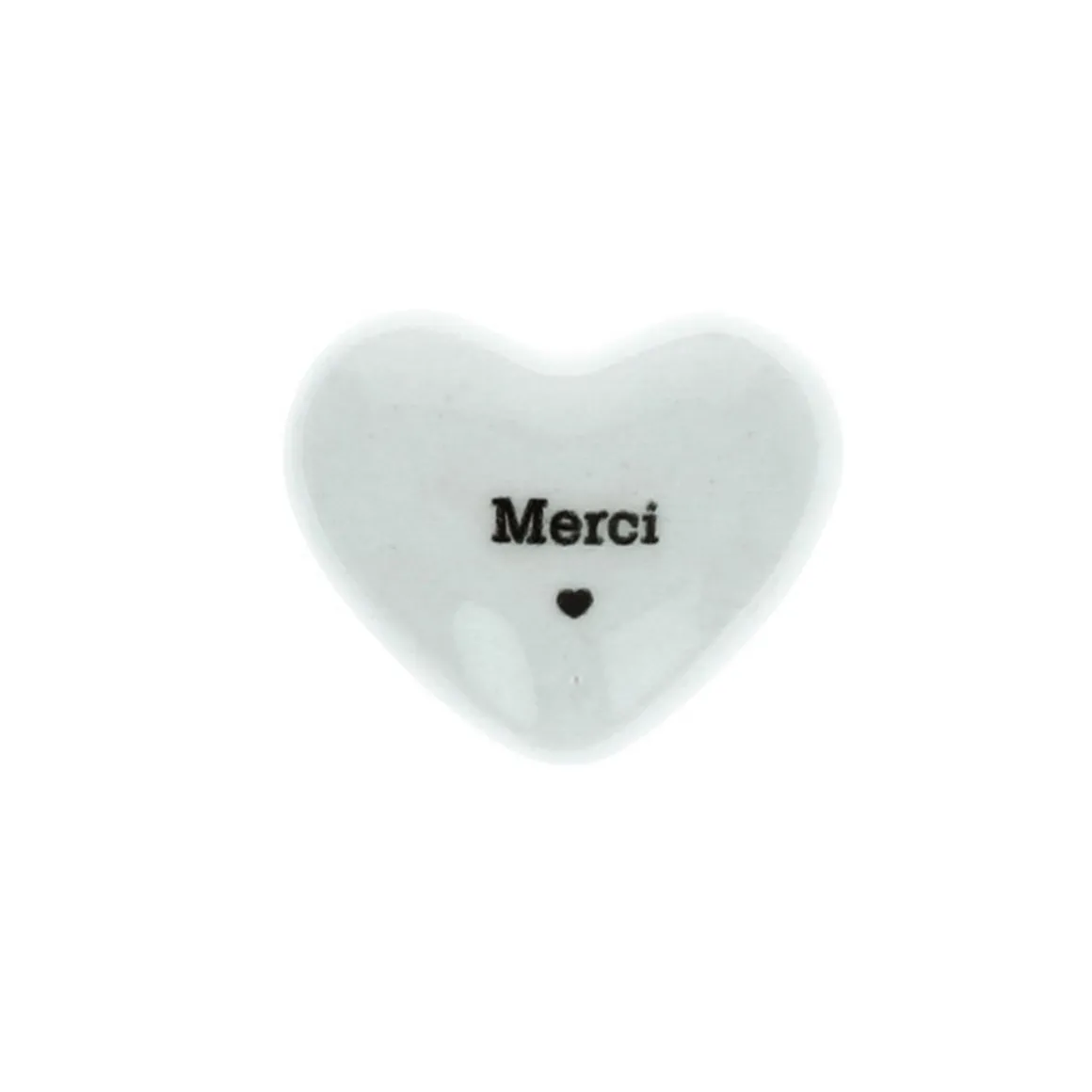 Cœur en céramique "Merci"