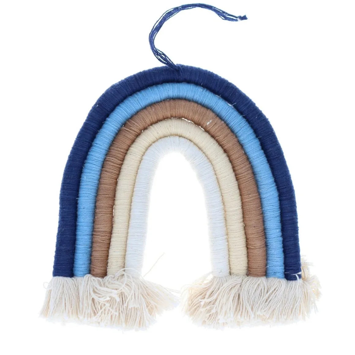 Déco murale arc en ciel bleu et taupe