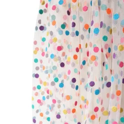 Déguisement cape à pois multicolores