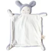 Doudou lapin bleu tout doux