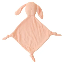 Doudou lapin éponge rose pâle