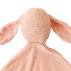 Doudou lapin éponge rose pâle