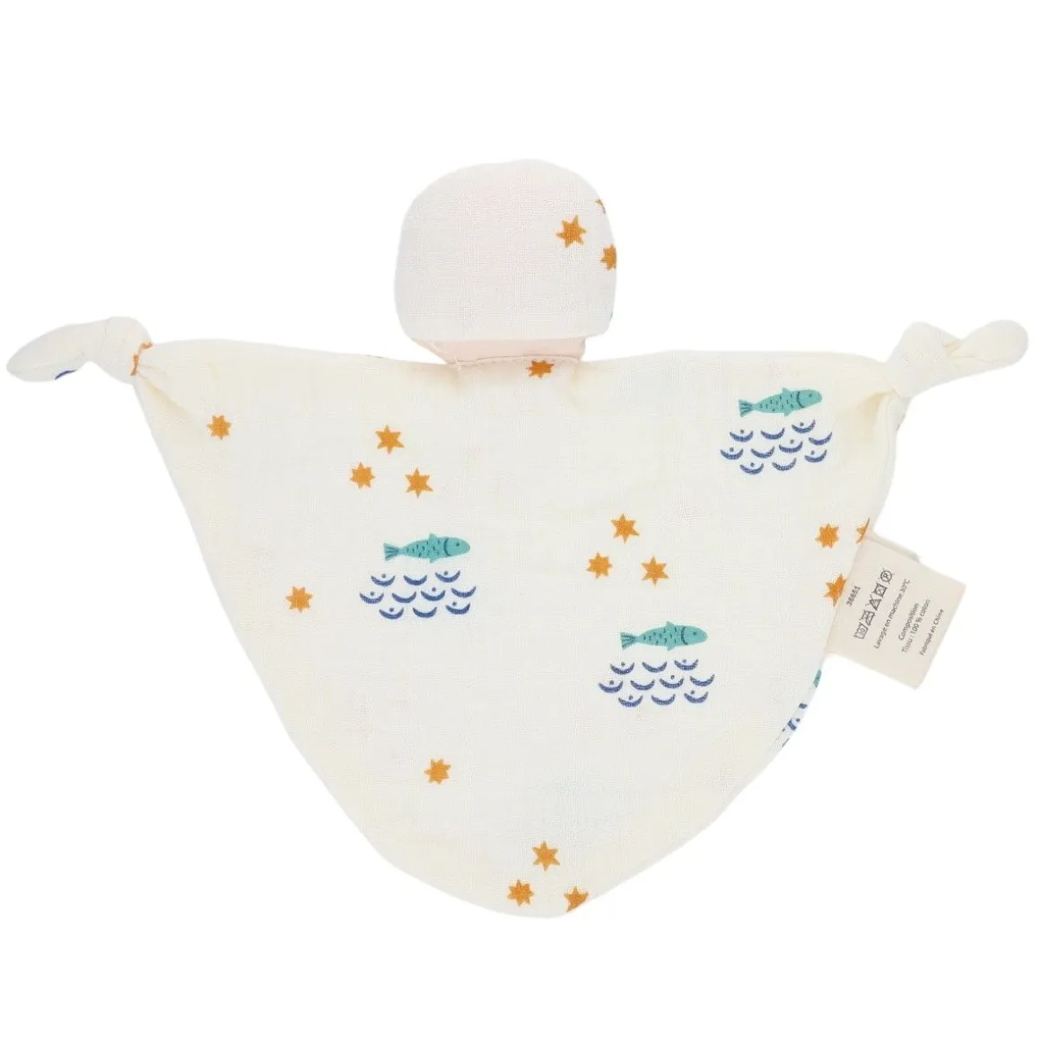 Doudou plat lutin écru - Ma bonne étoile