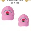 Duo casquettes en éponge Tulipe femme enfant - Zou Bisou Bisou !
