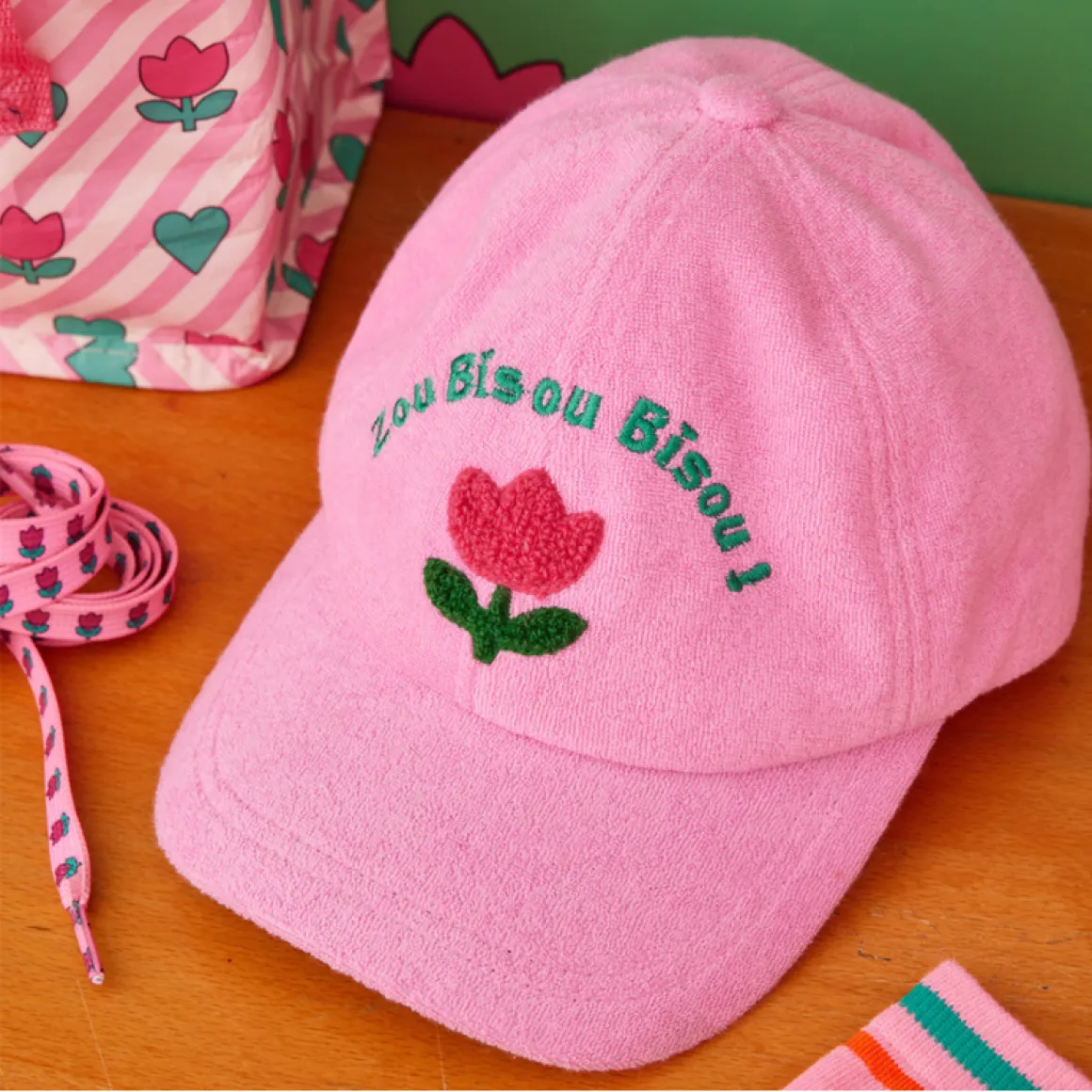 Duo casquettes en éponge Tulipe femme enfant - Zou Bisou Bisou !