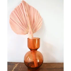 Feuille de palme rose 20-25 cm