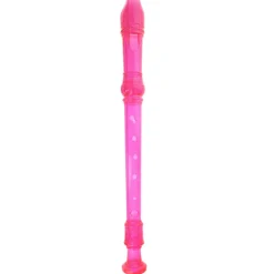 Flûte à bec à paillettes rose