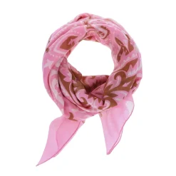 Foulard bandana rose - Grand format