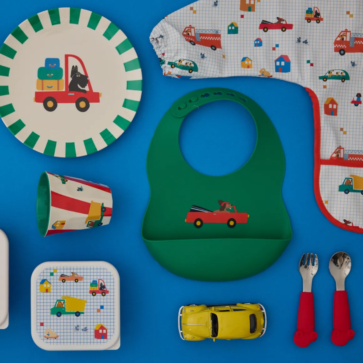 Fourchette avec manche voiture silicone rouge