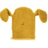 Gant de toilette lapin jaune moutarde