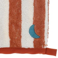 Gant de toilette rayé éponge - Sahara