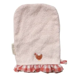 Gant de toilette vichy - La petite poule rousse