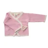 Gilet cache-cœur coton rose 3-6 mois
