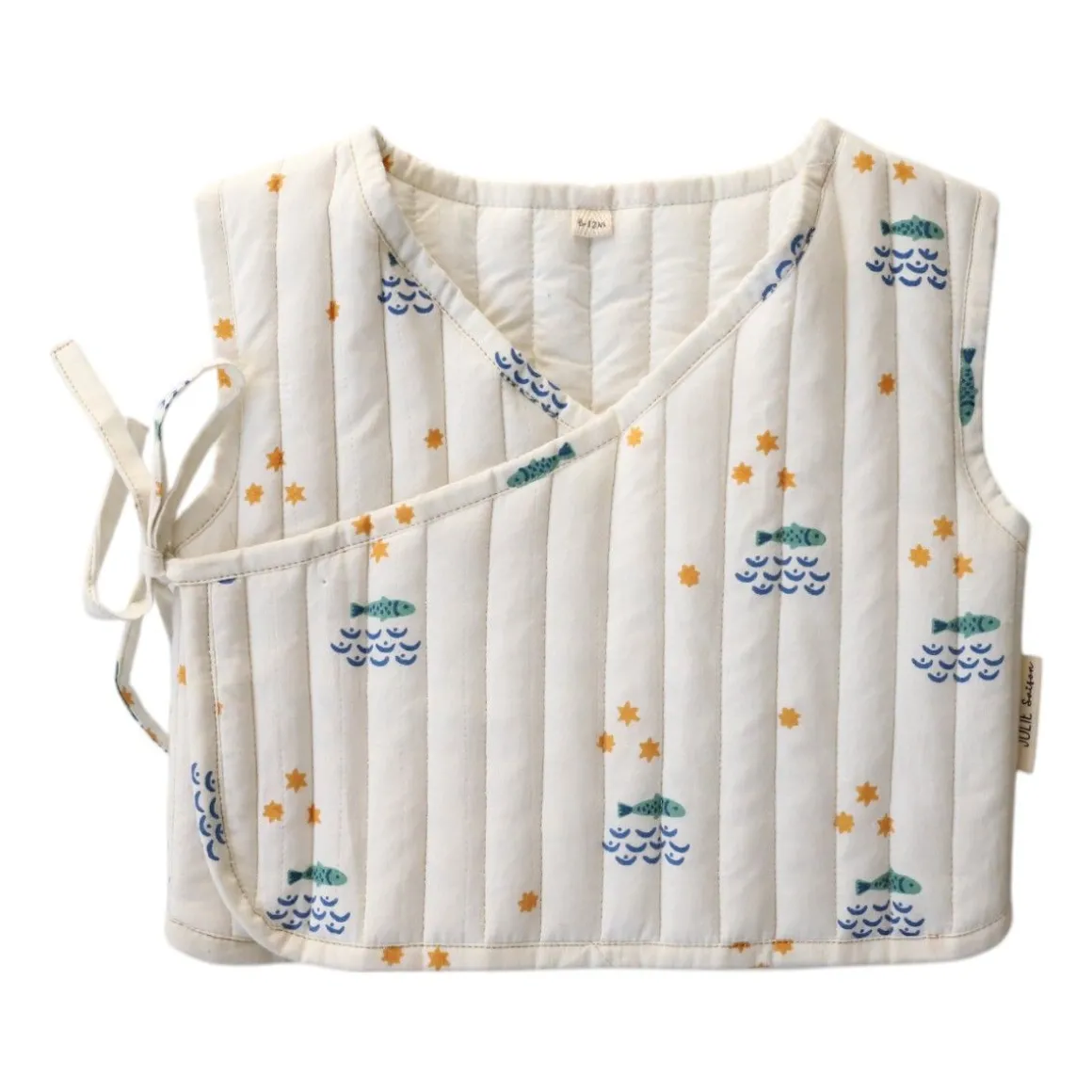Gilet sans manches matelassé à nouer - Ma bonne étoile