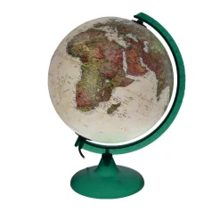 Globe terrestre lumineux vert