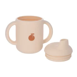 Gobelet en silicone à deux anses pomme