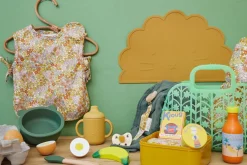 Gobelet en silicone à deux anses ours jaune moutarde