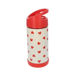Gourde isotherme cœurs rouges - 300 ml