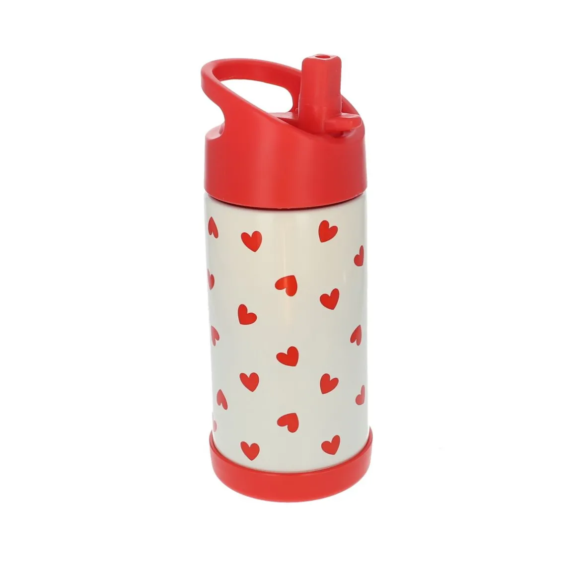 Gourde isotherme cœurs rouges - 300 ml