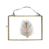 Grand cadre doré feuille laiton