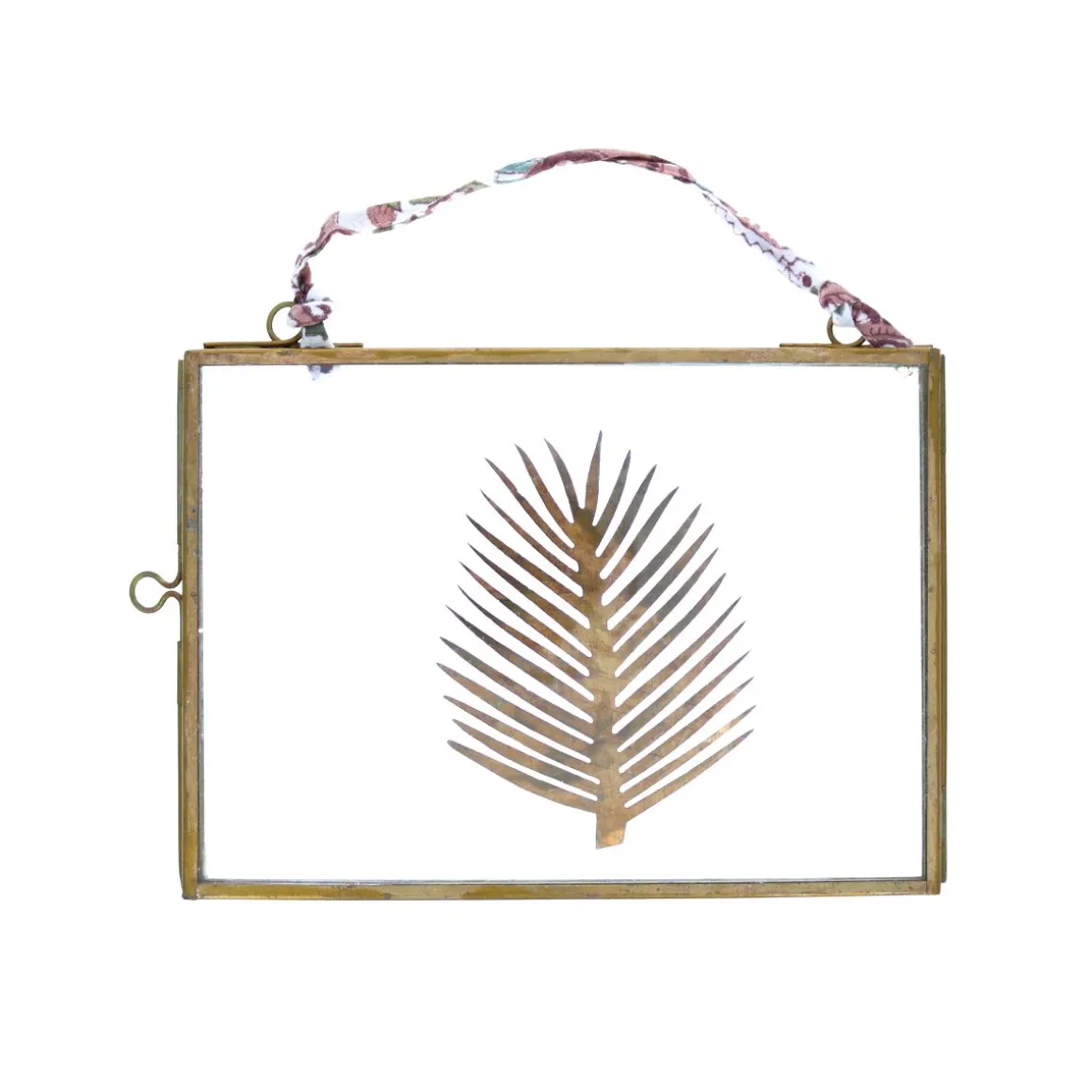 Grand cadre doré feuille laiton