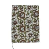 Grand carnet de notes fleuri écru block print - Delhi d'antan