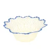 Grand panier dentelle bord bleu