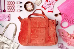 Grand panier shopping en plastique rose