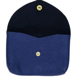 Grand porte-monnaie enveloppe bleu marine