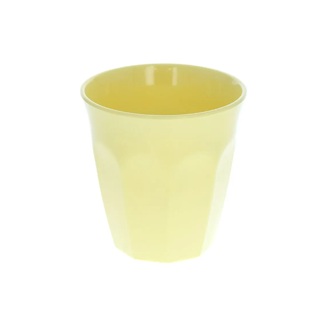 Grand verre en mélamine jaune