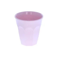 Grand verre en mélamine rose