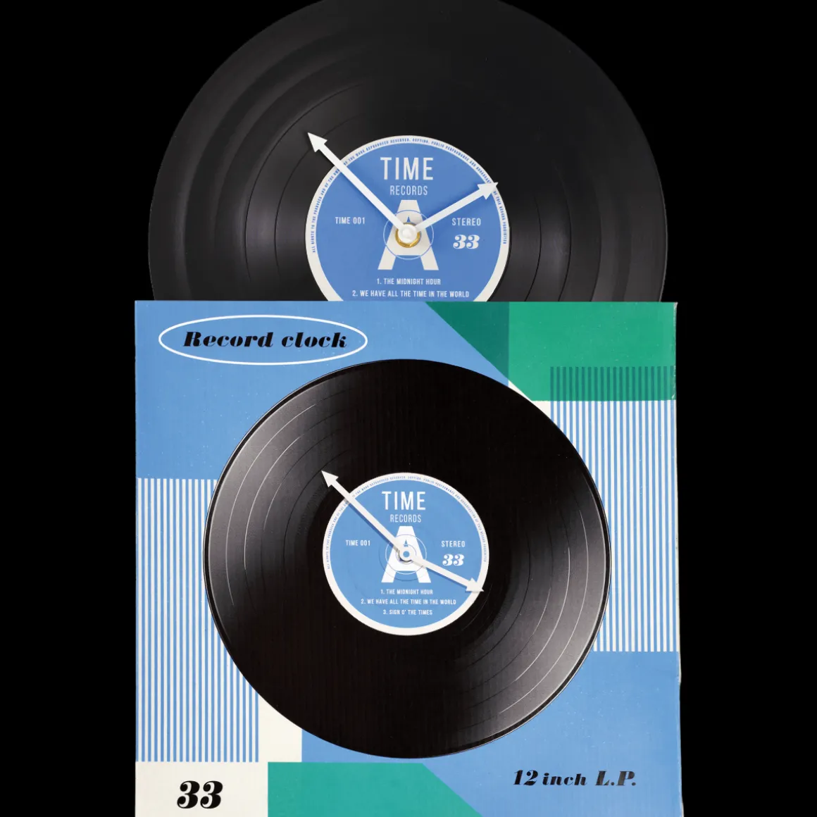 Horloge disque Vinyle - 30cm