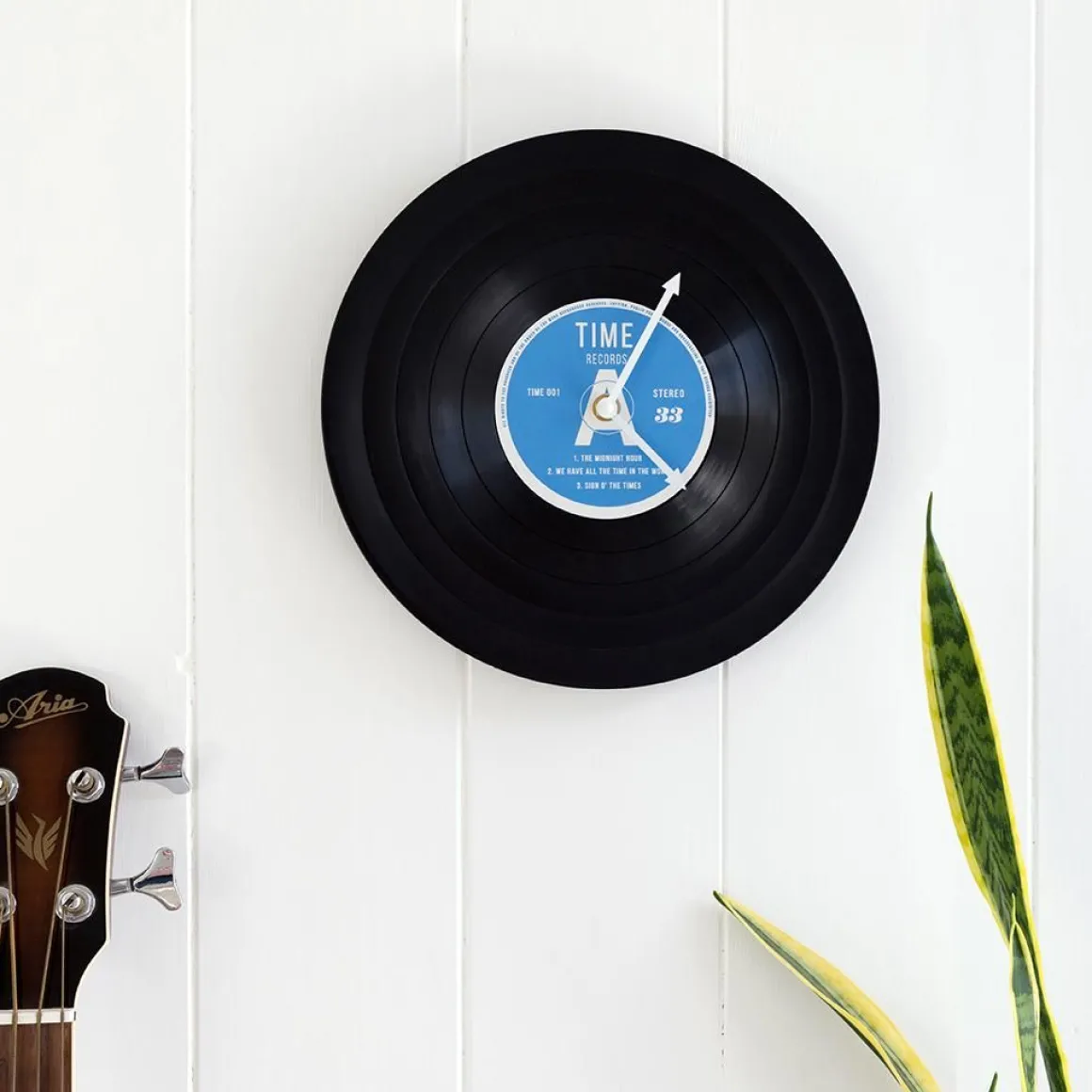 Horloge disque Vinyle - 30cm