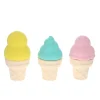 Jeux de bain en silicone 3 cornets de glace