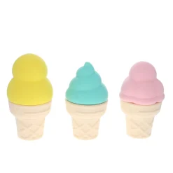 Jeux de bain en silicone 3 cornets de glace