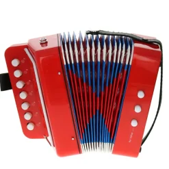 Jouet accordéon enfant rouge