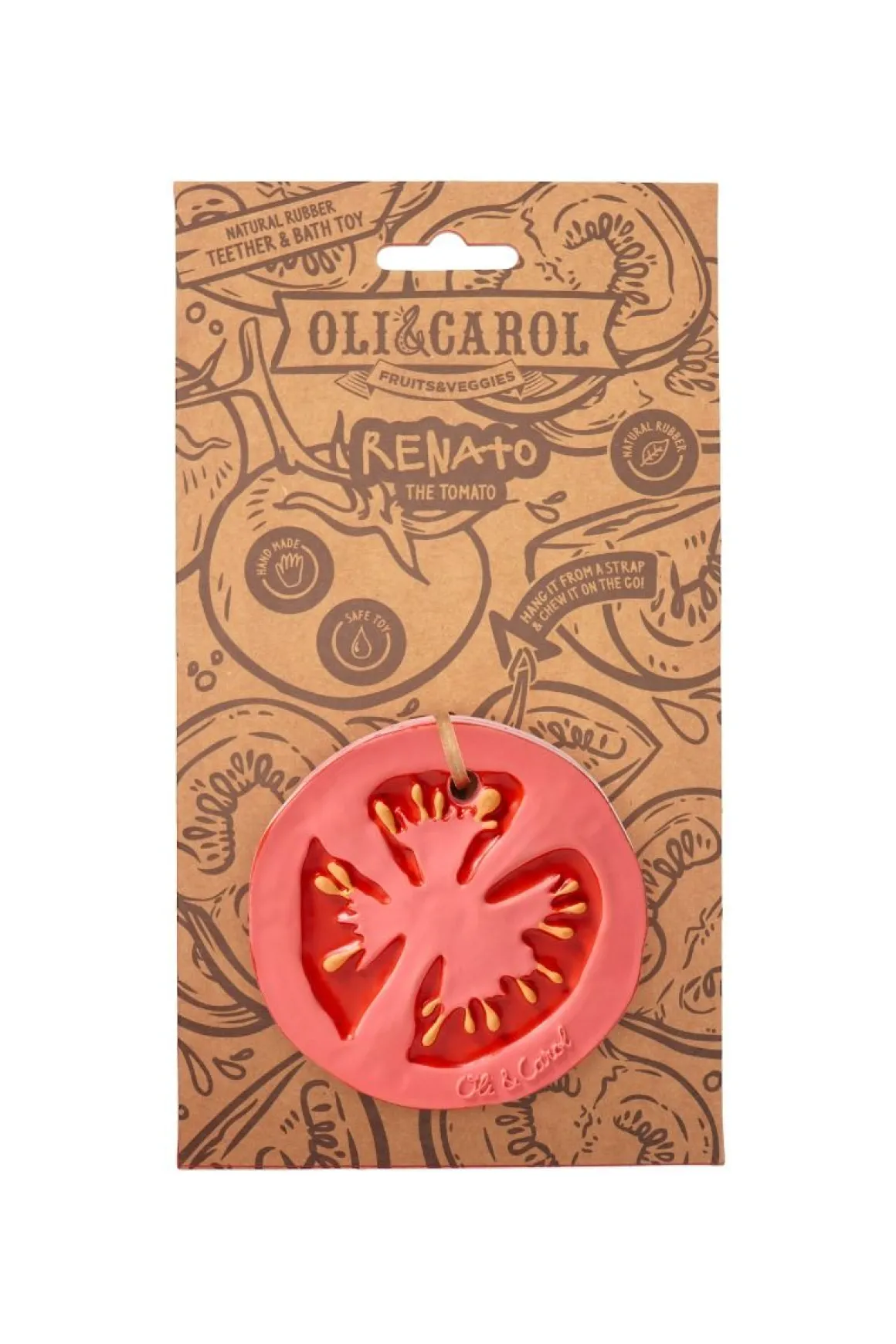 Jouet de dentition Renato la tomate