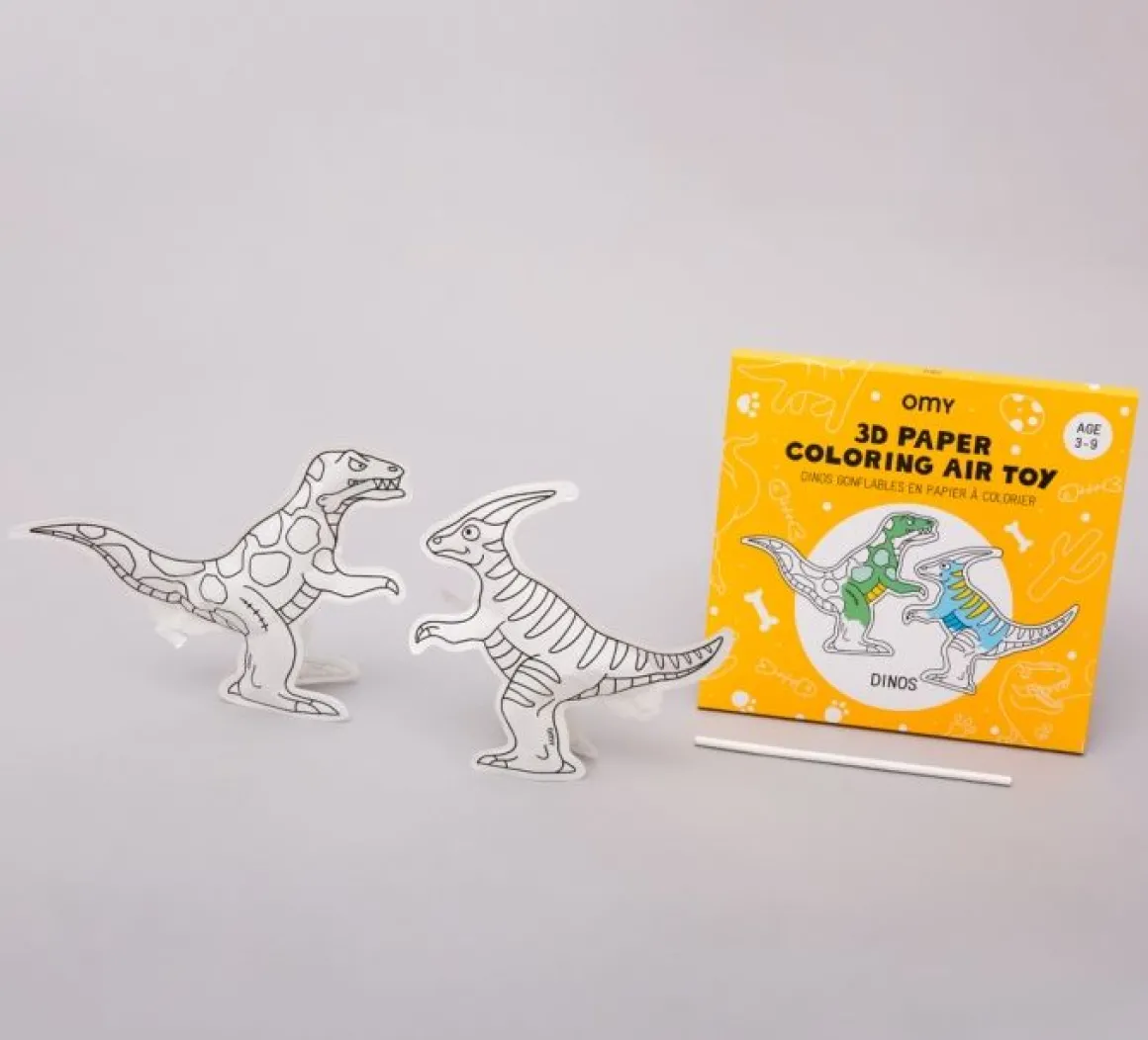 Jouet gonflable en papier dinos