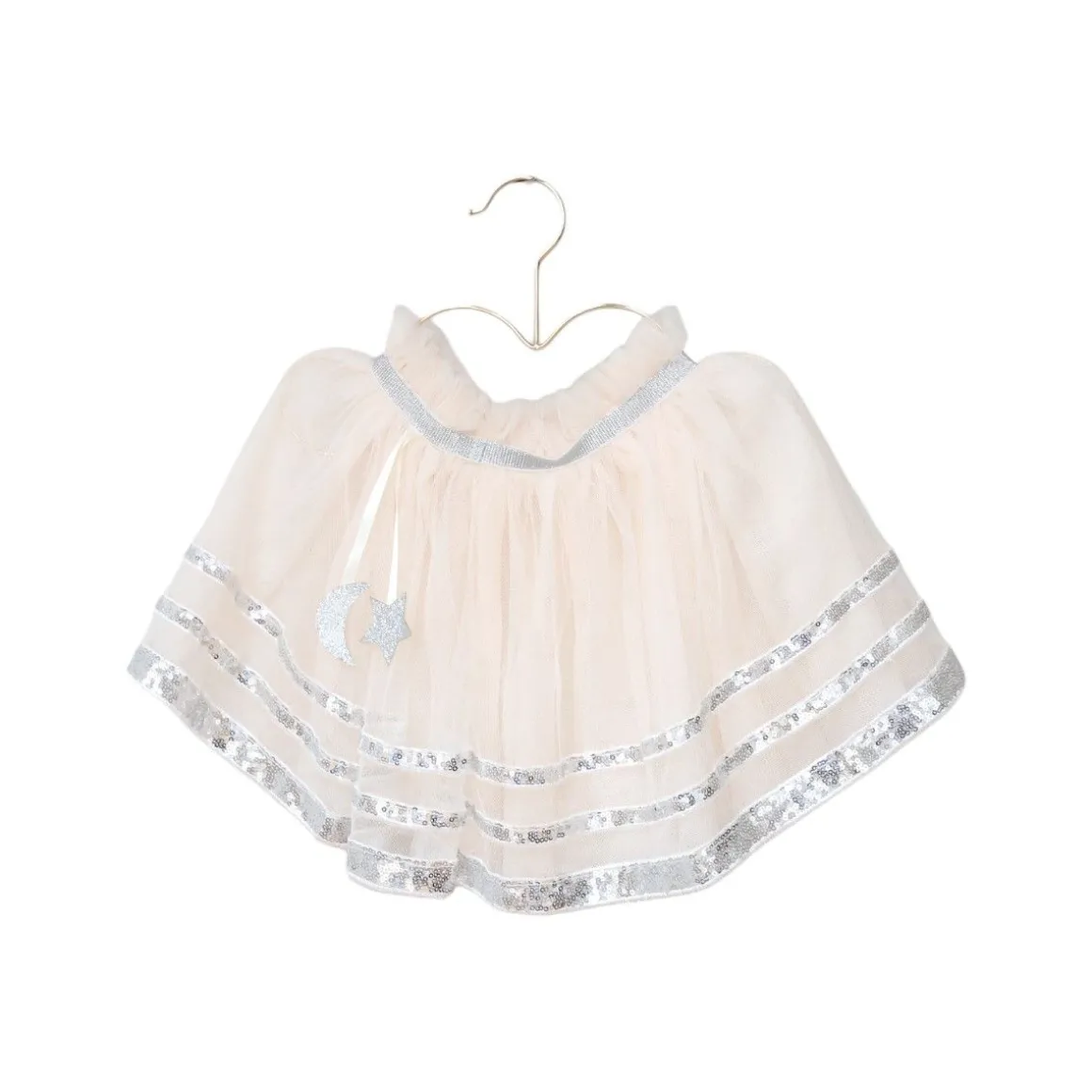Jupe tutu à sequins argentés