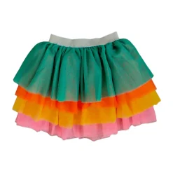 Jupe tutu à volants multicolores