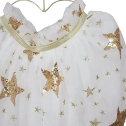 Jupe tutu étoiles à sequins dorés
