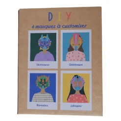 Kit 4 masques dinosaures Do It Yourself