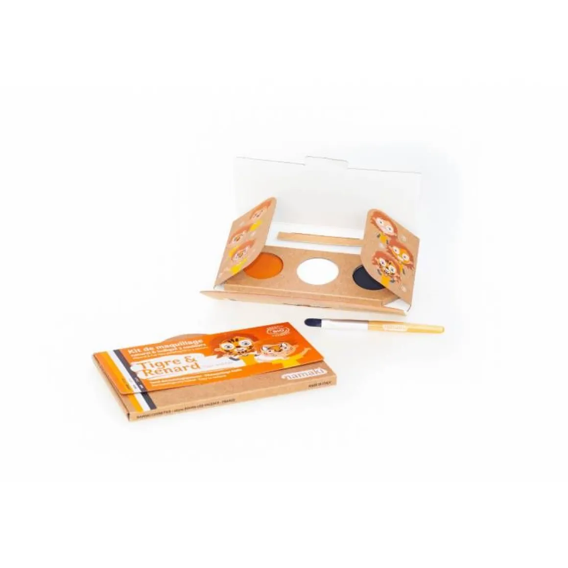 Kit de maquillage 3 couleurs Tigre et Renard