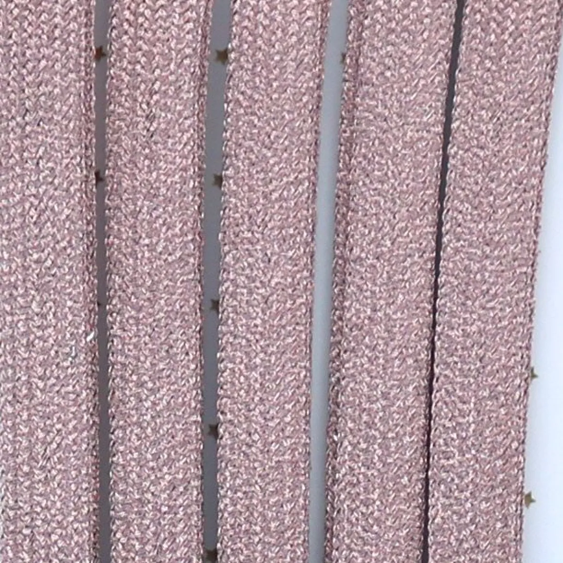 Lacets lurex roses